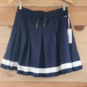 Vineyard Vines Navy Skater Skirt with White Accents